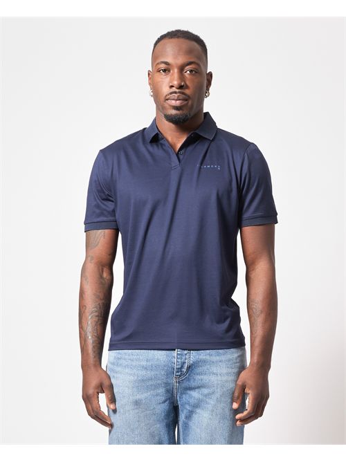 Polo Richmond X en coton avec logo brodé RICHMOND X | UMP25333PODARK SAPPHIRE